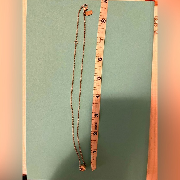 Coach Sterling Silver Ball Pendant Necklace - Picture 3 of 4